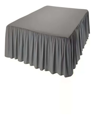 Imagen 2 del producto FALDON DE CAMA SIN FUNDA KING GRIS