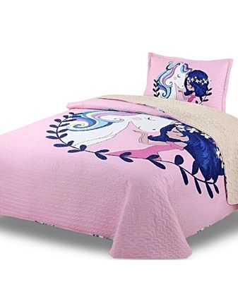 Imagen 1 del producto CUBRECAMA QUILT SHERPA INVIERNO PLAZA Y MEDIA C09