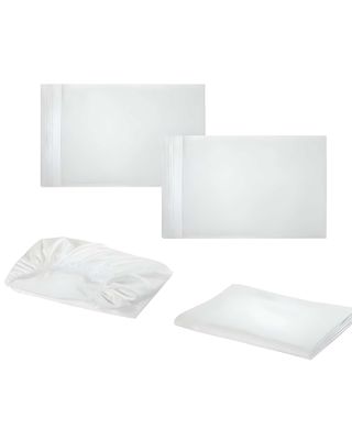 Imagen 2 del producto JUEGO DE SABANA 2 PLAZAS 500 HILOS BLANCO