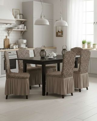 Imagen 1 del producto JUEGO DE 6 FUNDAS DE SILLA TEJIDO 3D M2