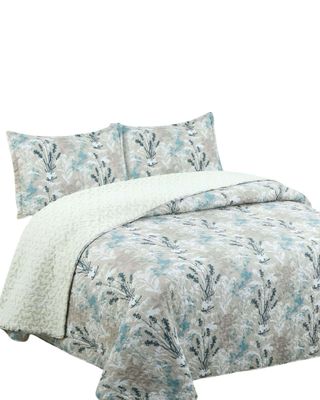 Imagen 2 del producto Cubrecama Quilt con sherpa 2 plaza beige 230 cm x 250 cm J11