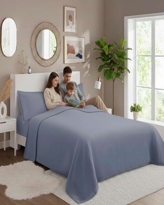 Imagen 1 del producto Juego de Sábanas Polar Premium Plaza y Media Térmicas Extra Suaves 05