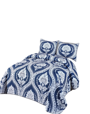 Cubrecama Ligero De Verano Con Pompones - Elegantes 2P TD10