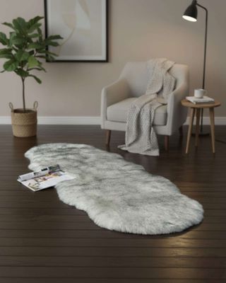 Imagen 2 del producto Juego de 2 Alfombra de pelo de Oveja sintetico ultra suave m2