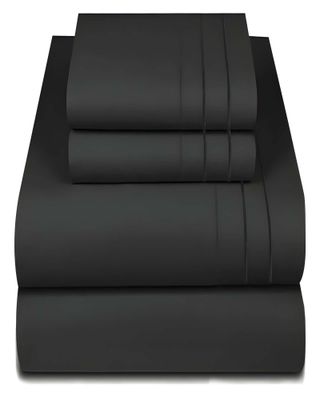 Imagen 2 del producto JUEGO DE SABANA 2 PLAZAS  500 HILOS NEGRO