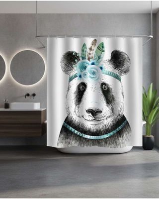 Imagen 1 del producto Cortina de Baño Tela Género + Forro Impermeable c27