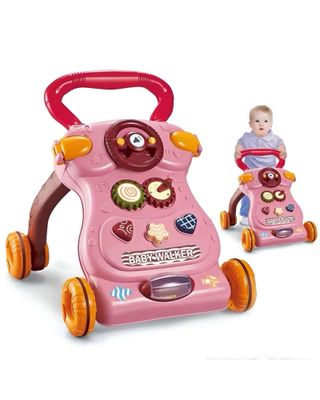 Imagen 2 del producto CORREPASILLO ANDADOR INFANTIL MIS PRIMEROS PASOS ROSA