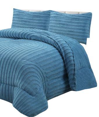 CUBRECAMA GRUESO PARA INVIERNO KING - SUPER KING CELESTE