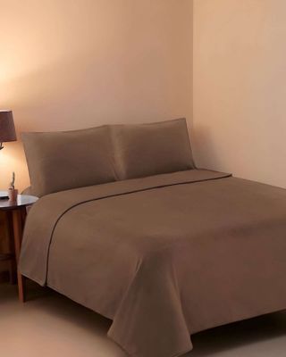 Imagen 1 del producto Sábana de Polar Ultra Suave Máxima Calidez y Confort Marron 1,5 plazas c01