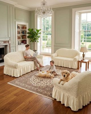 Imagen 2 del producto Juego de Fundas Cubre Sillon Turcas 3-1-1 con Textura de Burbuja m1