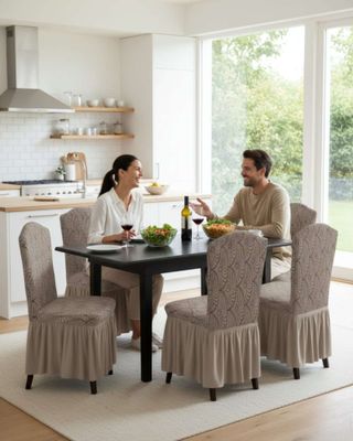 Imagen 2 del producto JUEGO DE 6 FUNDAS DE SILLA TEJIDO 3D M7