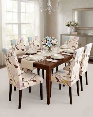 Imagen 1 del producto JUEGOS DE 6 FUNDAS PARA SILLAS CON DISEÑO ELASTICO M11