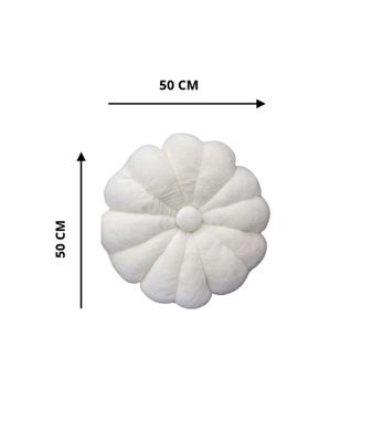 Imagen 2 del producto COJIN ELEGANTE FLOR BLANCO 50 CM
