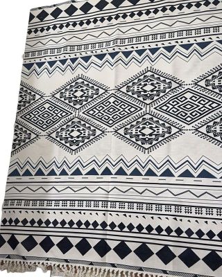 ALFOMBRA DE LINO 160 X 200 ELEGANTES CON FLECOS A04