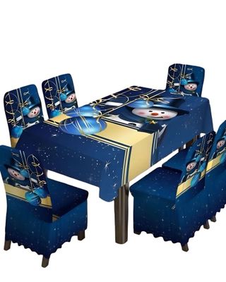 Imagen 1 del producto SET de Mantel mas 6 Fundas de Sillas Navidad  05