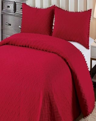 Imagen 2 del producto Cubrecama De Verano Con Pompones - Fresco y Elegante 2P TD02