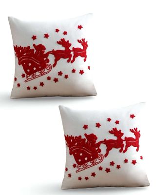 Imagen 1 del producto SET DE 2 FUNDAS DE COJIN PARA NAVIDAD K16