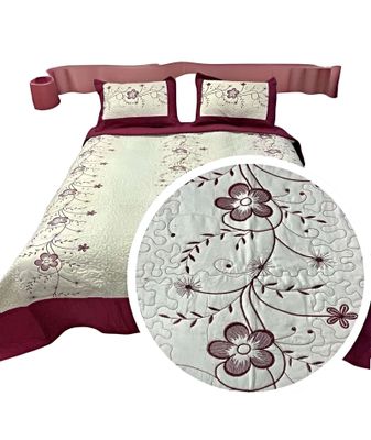 Imagen 2 del producto CUBRECAMA COLCHA QUILT DE VERANO PLAZA Y MEDIA BORDADO A5