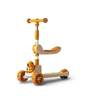 Scooter para niños con diseño de Capibara Café