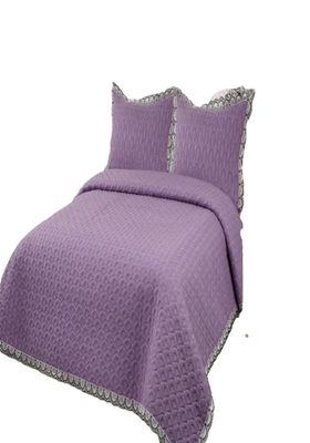 Imagen 2 del producto CUBRECAMAS QUILT BORDADOS 2 PLAZA EXTRA SUAVE AZUL PELTROLEO