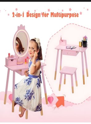 Imagen 2 del producto Organizador Tocador Juguete Con Espejo Mesa 23n1