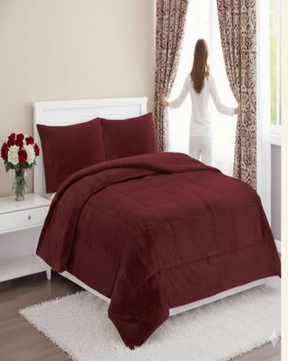 Imagen 2 del producto Plumón Cubrecama Chiporro 1.5 plaza Extra Cálido Invierno Premium rojo