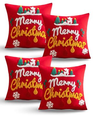 Imagen 1 del producto SET DE 4 FUNDAS DE COJIN PARA NAVIDAD K22