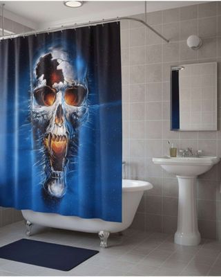 Imagen 2 del producto Cortina de Baño Tela Género + Forro Impermeable c30