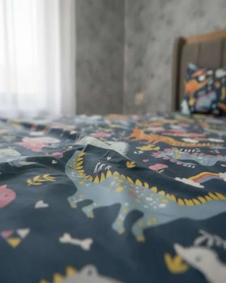 Imagen 2 del producto Juego de Sábanas niña niño infantil plaza y media Dinosaurio