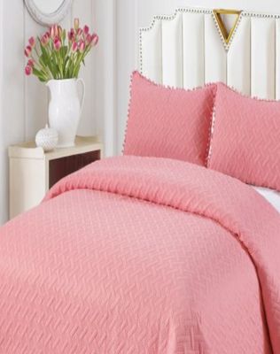 Imagen 2 del producto Cubrecama De Verano Con Pompones - Fresco y Elegante 2P TD04