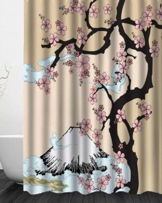 Imagen 2 del producto Cortina de Baño Tela Género + Forro Impermeable c22