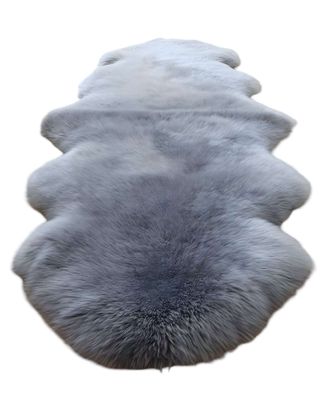 ALFOMBRAS DECORATIVAS IMITACION PIEL DE CONEJO GRIS