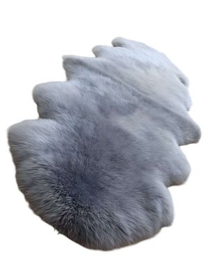 Imagen 2 del producto ALFOMBRAS DECORATIVAS IMITACION PIEL DE CONEJO GRIS