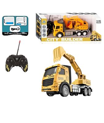 Excavadora recargable con control remoto