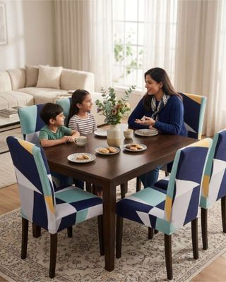 Imagen 2 del producto JUEGOS DE 6 FUNDAS PARA SILLAS  CON DISEÑO ELASTICO M1