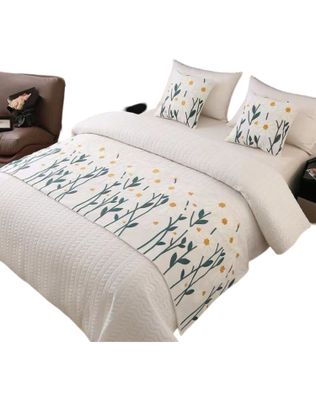 Imagen 1 del producto Piecera Bordada para Cama - Sin Fundas de Cojín D1