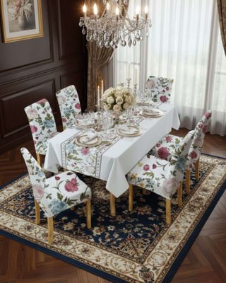 Imagen 2 del producto Juego De Mantel Antimanchas 140x220 + 6 Fundas De Silla 15