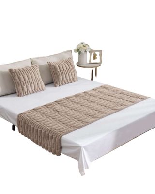 Imagen 1 del producto PIECERA CON 2 FUNDAS DISEÑO BAMBU CAFÉ CLARO