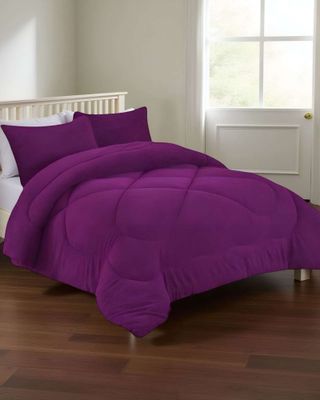 Imagen 2 del producto COBERTOR ELEGANTE DE INVIERNO UNICOLOR PLUSH CON CHIPORRO PLAZA Y MEDIA S56