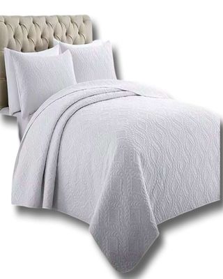 Imagen 2 del producto CUBRECAMA ELEGANTE  QUILT VERANO PLAZA Y MEDIA BLANCO