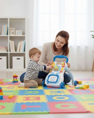 Imagen 2 del producto Caminador andador musical interactivo para bebes azul