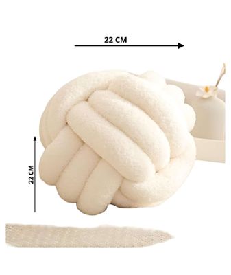 Imagen 2 del producto COJIN ELEGANTE NUDO MOSTAZA 22 CM