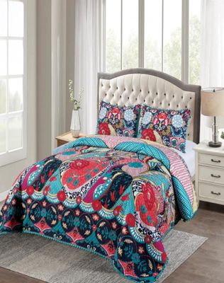 Imagen 2 del producto Cubrecama Ligero De Verano Con Pompones - Elegantes 2P TD13