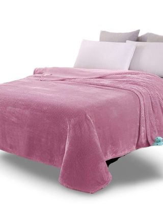 Imagen 1 del producto MANTAS PLUHS ROSADO PLAZA Y MEDIA