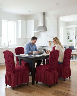 Imagen 2 del producto JUEGO DE 6 FUNDAS DE SILLA TEJIDO 3D M5