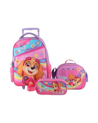 Imagen 1 del producto Mochila infantil escolar Con Ruedas set de 3 Piezas sky