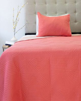 Quilt Bicolor MAS 1 ALMOHADA DE REGALO plaza y media Doral D07