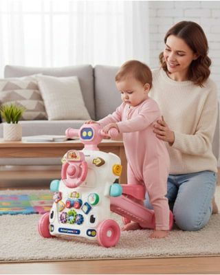 Imagen 2 del producto Caminador musical multifuncional 6 en 1 rosado