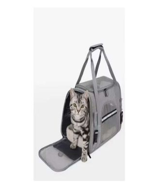 Imagen 2 del producto Bolso Transportador Respirable de Mascota Para Perro y Gato (gris)