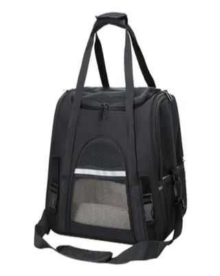 Imagen 2 del producto Bolso Transportador Respirable de Mascota Para Perro y Gato (Negro)